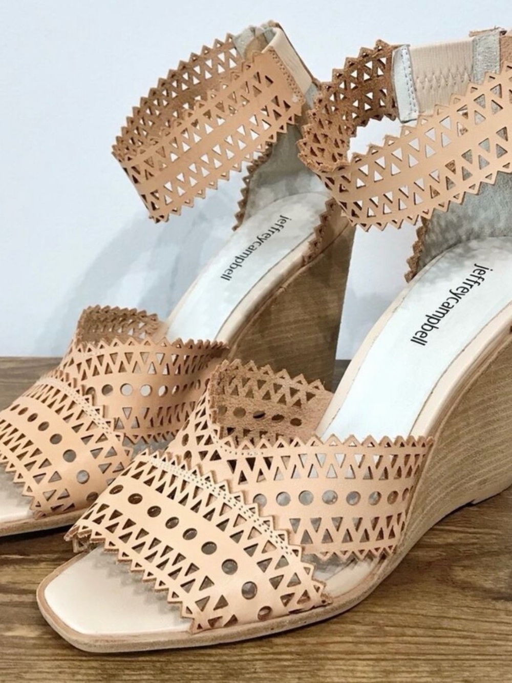 Jeffrey Campbell Besante St Wedge Sandals Heels 10
